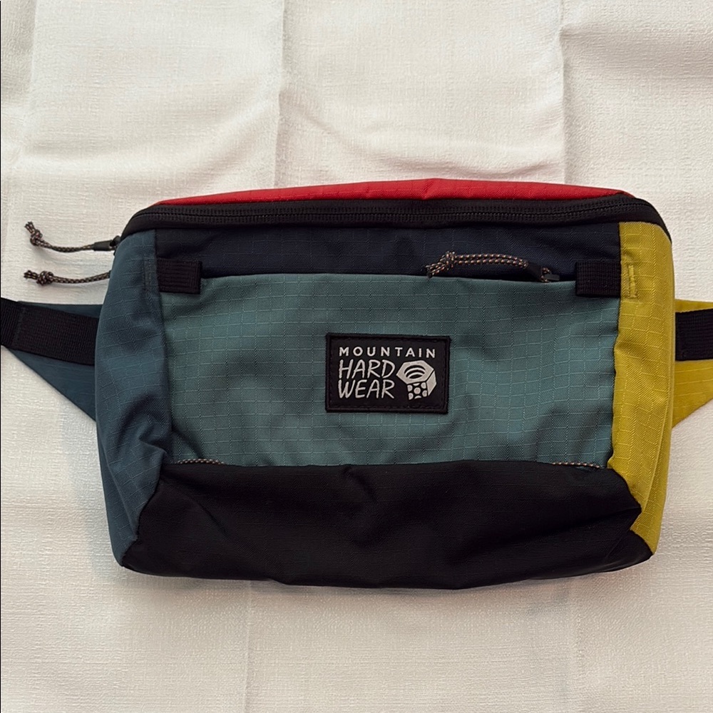 Mountain Hardwear Red, Blue, Yellow, and Black Belt Bag